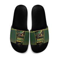 Jamaica Independence Day Slide Sandals Crocodile Broken Chain Freedom