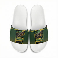 Jamaica Independence Day Slide Sandals Crocodile Broken Chain Freedom