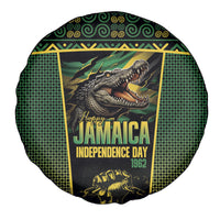 Jamaica Independence Day Spare Tire Cover Crocodile Broken Chain Freedom