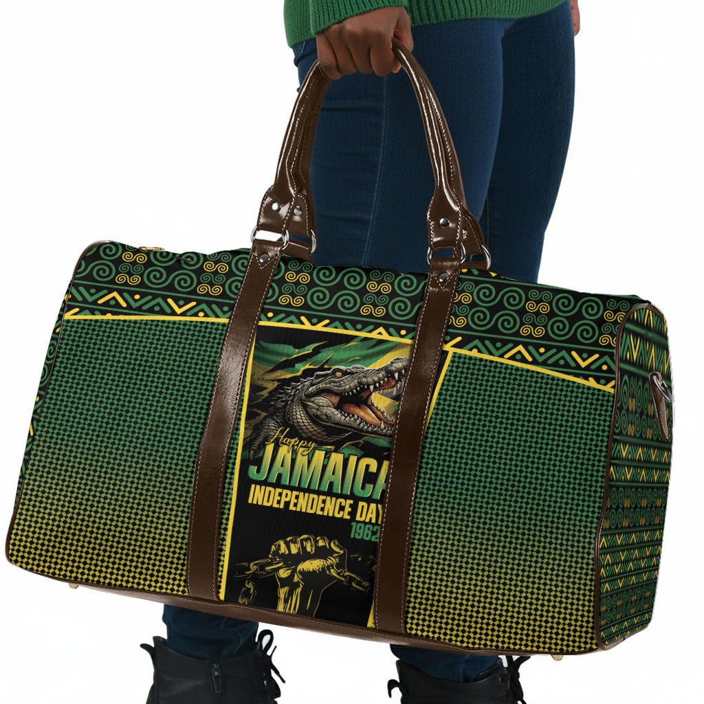 Jamaica Independence Day Travel Bag Crocodile Broken Chain Freedom