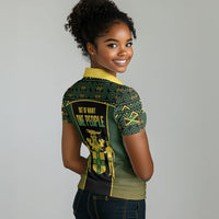 Jamaica Independence Day Women Polo Shirt Crocodile Broken Chain Freedom
