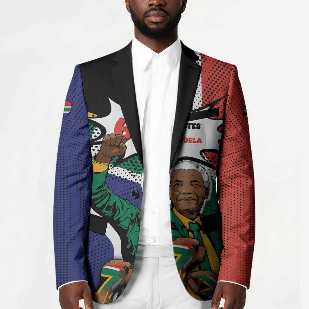 Nelson Mandela Birthday Blazer 67 Minutes South Africa Flag Comic