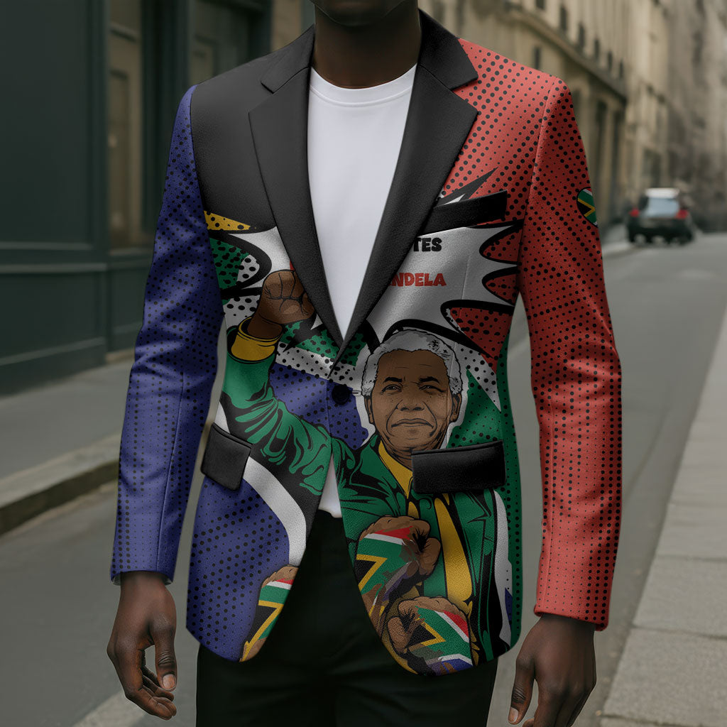 Nelson Mandela Birthday Blazer 67 Minutes South Africa Flag Comic