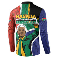 Nelson Mandela Birthday Button Sweatshirt 67 Minutes South Africa Flag Comic
