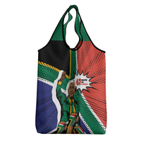 Nelson Mandela Birthday Grocery Bag 67 Minutes South Africa Flag Comic