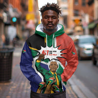 Nelson Mandela Birthday Hoodie 67 Minutes South Africa Flag Comic
