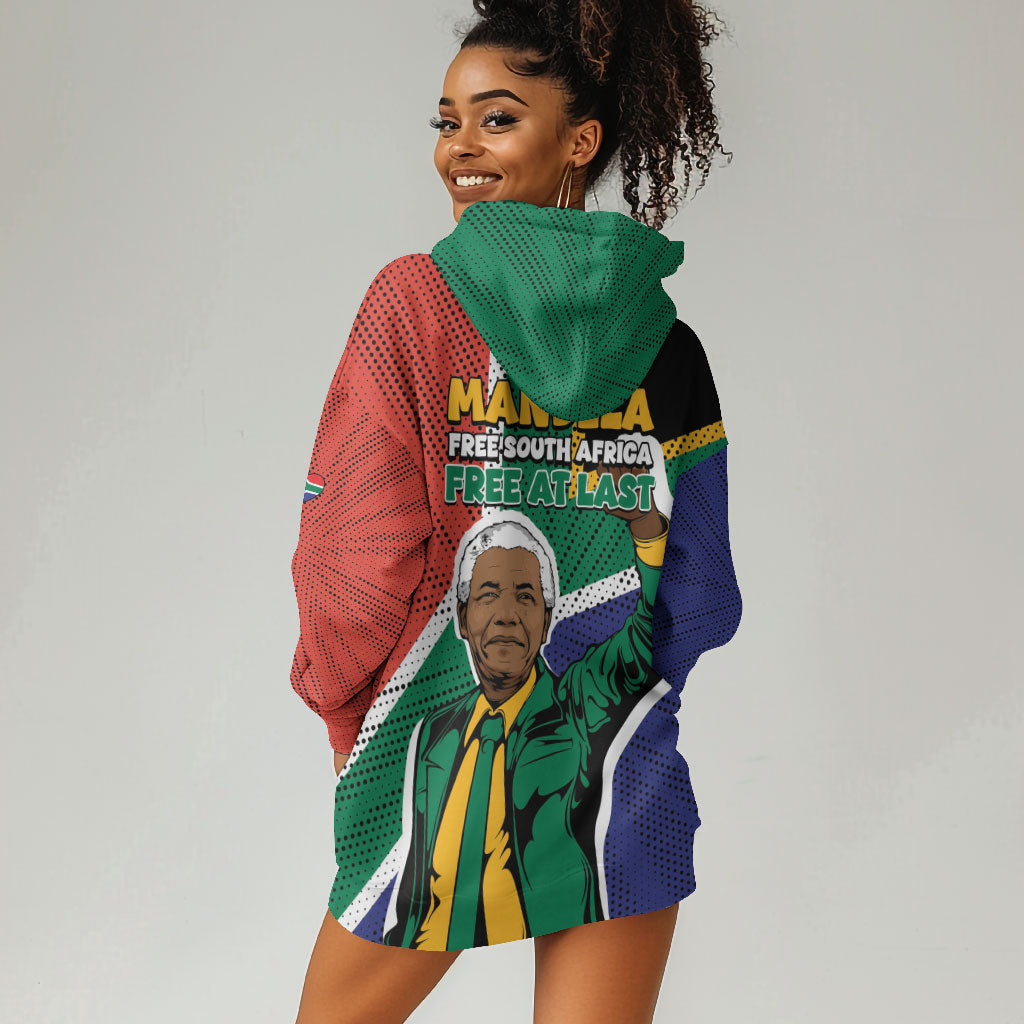 Nelson Mandela Birthday Hoodie Dress 67 Minutes South Africa Flag Comic