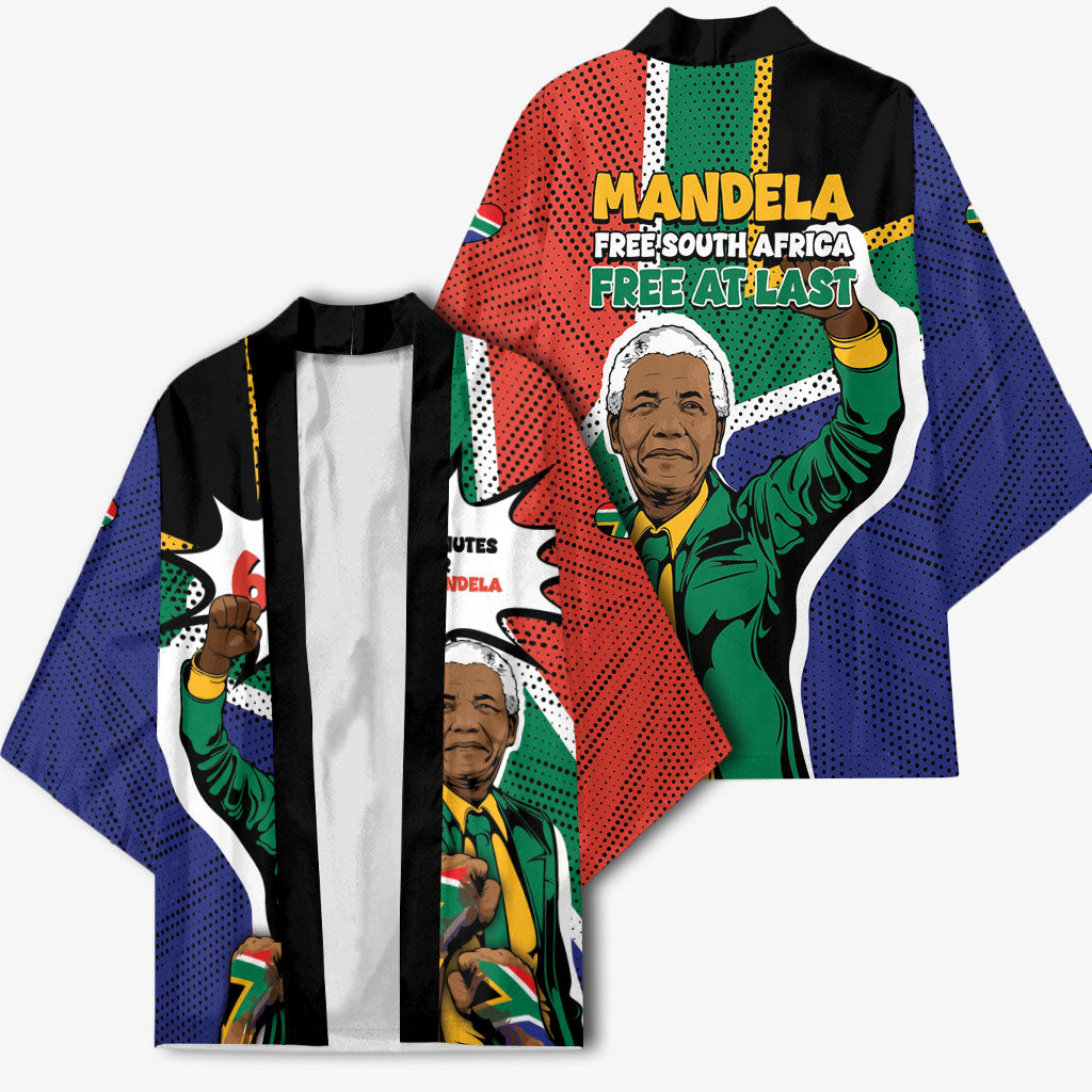 Nelson Mandela Birthday Kimono 67 Minutes South Africa Flag Comic