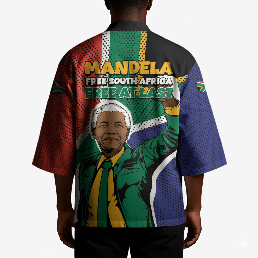 Nelson Mandela Birthday Kimono 67 Minutes South Africa Flag Comic