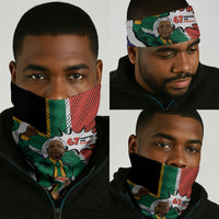 Nelson Mandela Birthday Neck Gaiter 67 Minutes South Africa Flag Comic