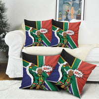 Nelson Mandela Birthday Pillow Cover 67 Minutes South Africa Flag Comic