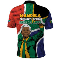 Nelson Mandela Birthday Polo Shirt 67 Minutes South Africa Flag Comic