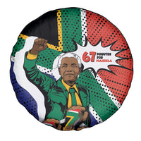 Nelson Mandela Birthday Spare Tire Cover 67 Minutes South Africa Flag Comic