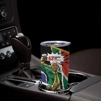 Nelson Mandela Birthday Tumbler Cup 67 Minutes South Africa Flag Comic