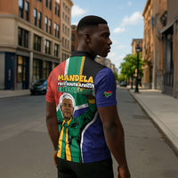 Nelson Mandela Birthday Zipper Polo Shirt 67 Minutes South Africa Flag Comic