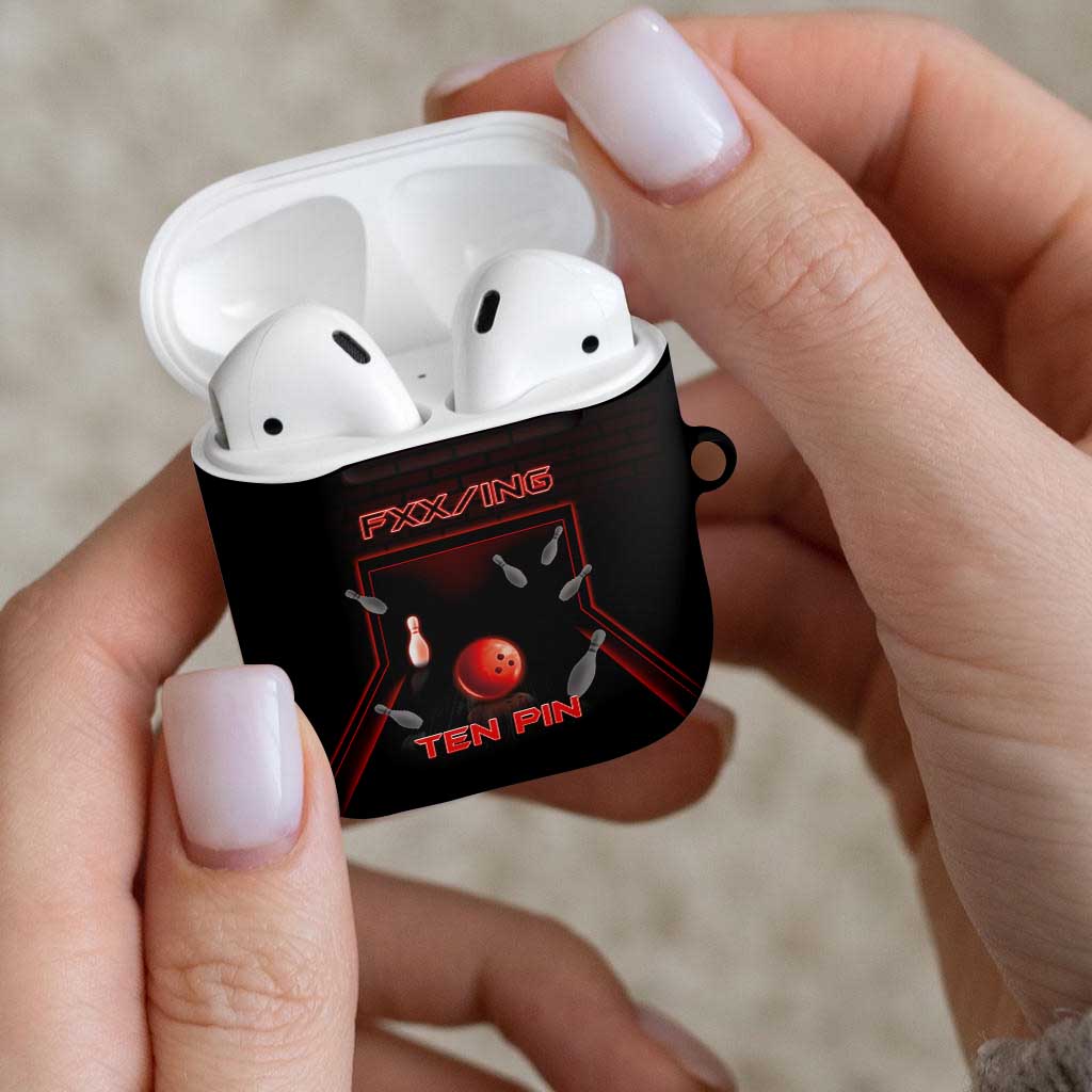 Bowling AirPods Case Ten Pin Neon Style - Wonder Print Shop