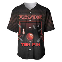 Personalized Bowling Baseball Jersey Ten Pin Neon Style - Wonder Print Shop