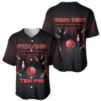 Personalized Bowling Baseball Jersey Ten Pin Neon Style - Wonder Print Shop