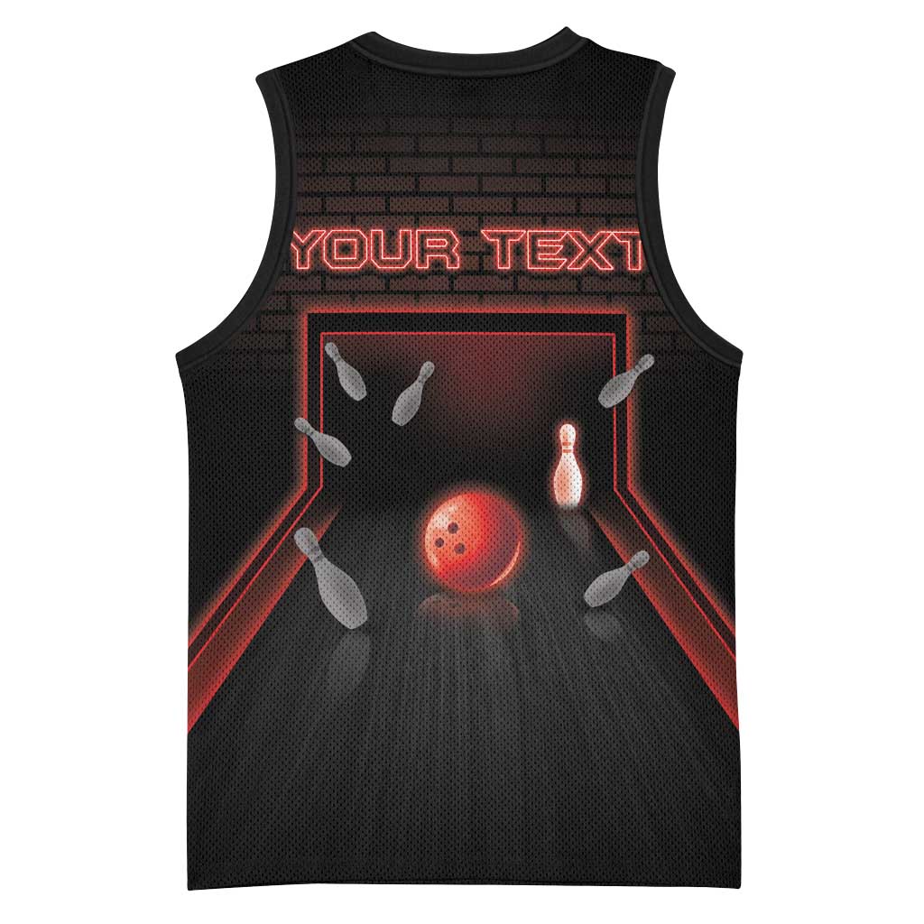 Personalized Bowling Basketball Jersey Ten Pin Neon Style - Wonder Print Shop