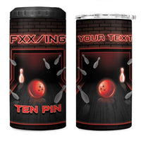 Personalized Bowling 4 in 1 Can Cooler Tumbler Ten Pin Neon Style - Wonder Print Shop