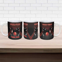 Bowling Ceramic Mug Ten Pin Neon Style - Wonder Print Shop