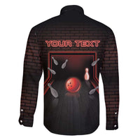 Personalized Bowling Family Matching Long Sleeve Bodycon Dress and Hawaiian Shirt Ten Pin Neon Style - Wonder Print Shop