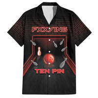 Personalized Bowling Family Matching Off Shoulder Maxi Dress and Hawaiian Shirt Ten Pin Neon Style - Wonder Print Shop