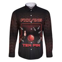 Personalized Bowling Family Matching Summer Maxi Dress and Hawaiian Shirt Ten Pin Neon Style - Wonder Print Shop