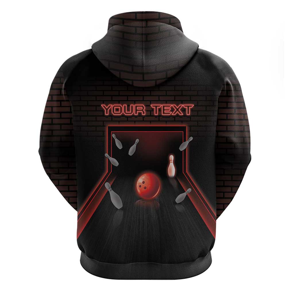 Personalized Bowling Hoodie Ten Pin Neon Style - Wonder Print Shop