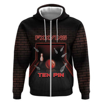 Personalized Bowling Hoodie Ten Pin Neon Style - Wonder Print Shop