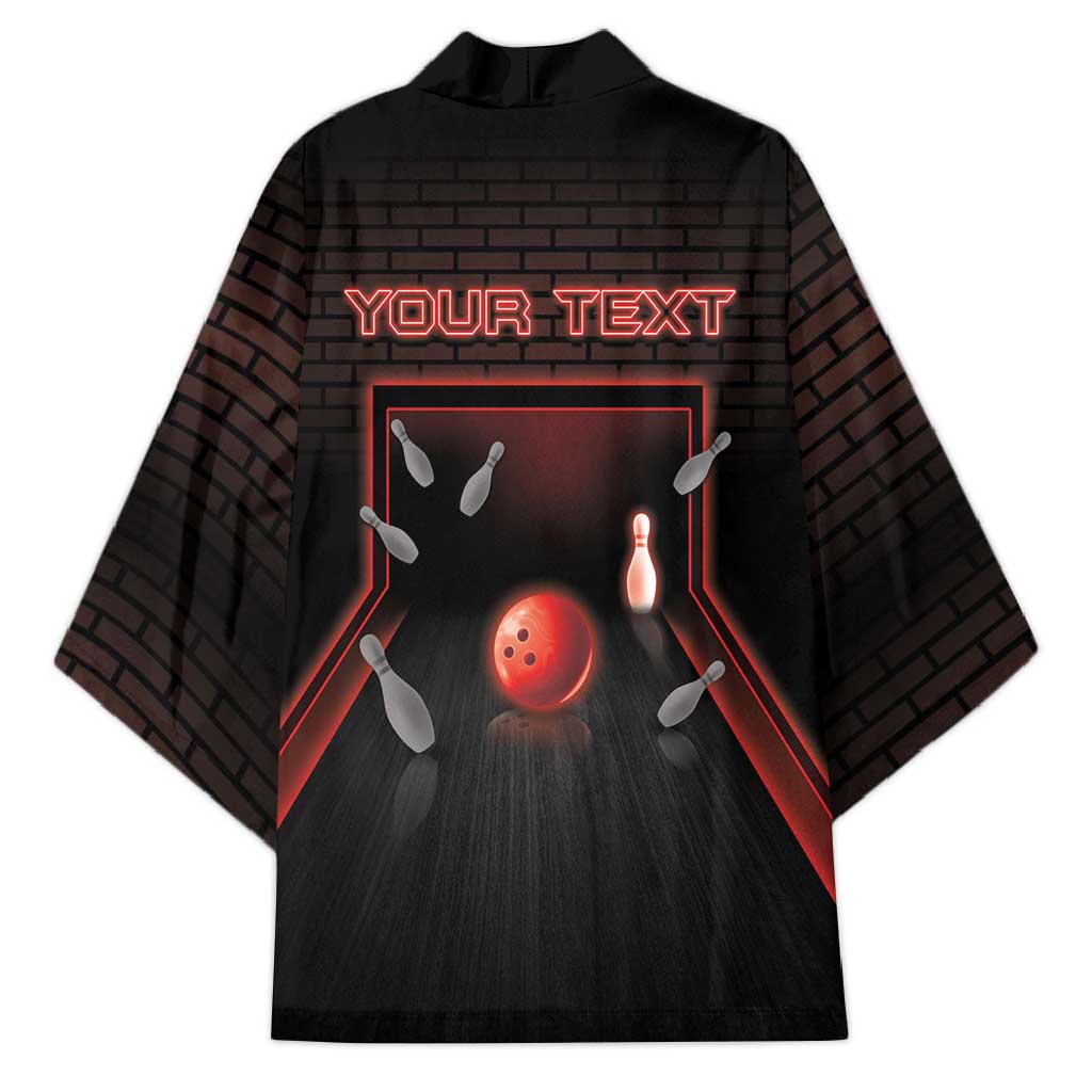 Personalized Bowling Kimono Ten Pin Neon Style - Wonder Print Shop