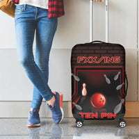 Bowling Luggage Cover Ten Pin Neon Style - Wonder Print Shop