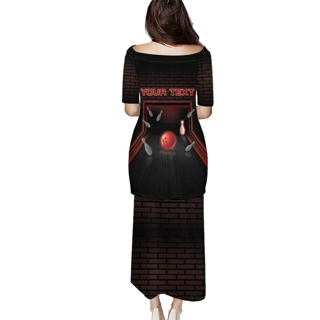 Personalized Bowling Puletasi Ten Pin Neon Style - Wonder Print Shop