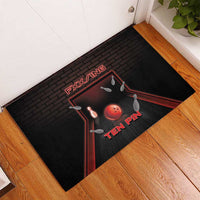 Bowling Rubber Doormat Ten Pin Neon Style - Wonder Print Shop