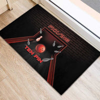 Bowling Rubber Doormat Ten Pin Neon Style - Wonder Print Shop
