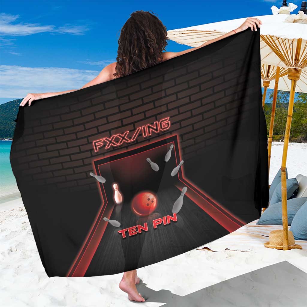 Bowling Sarong Ten Pin Neon Style - Wonder Print Shop
