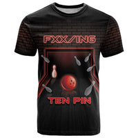 Personalized Bowling T Shirt Ten Pin Neon Style - Wonder Print Shop