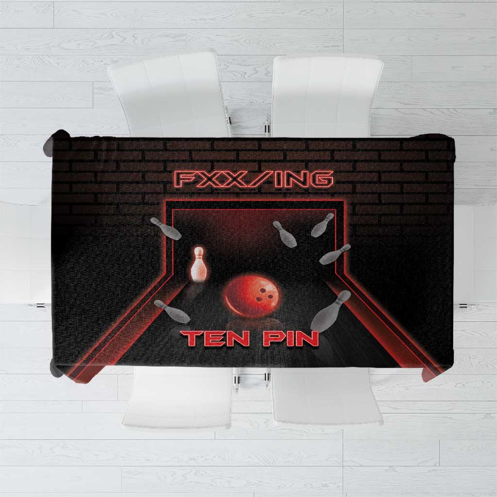 Bowling Tablecloth Ten Pin Neon Style - Wonder Print Shop
