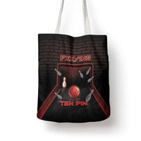 Bowling Tote Bag Ten Pin Neon Style - Wonder Print Shop
