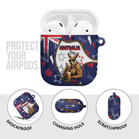 Australia Flag Day AirPods Case Cool Kangaroo Beer Aussie Aussie Oi Oi