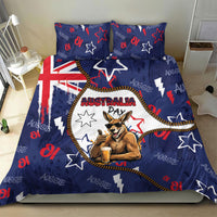Australia Flag Day Bedding Set Cool Kangaroo Beer Aussie Aussie Oi Oi