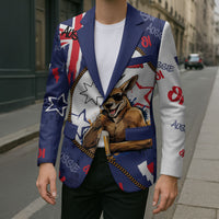 Australia Flag Day Blazer Cool Kangaroo Beer Aussie Aussie Oi Oi