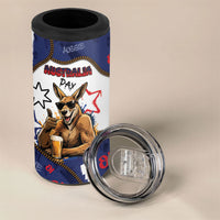 Australia Flag Day 4 in 1 Can Cooler Tumbler Cool Kangaroo Beer Aussie Aussie Oi Oi