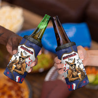 Australia Flag Day 4 in 1 Can Cooler Tumbler Cool Kangaroo Beer Aussie Aussie Oi Oi