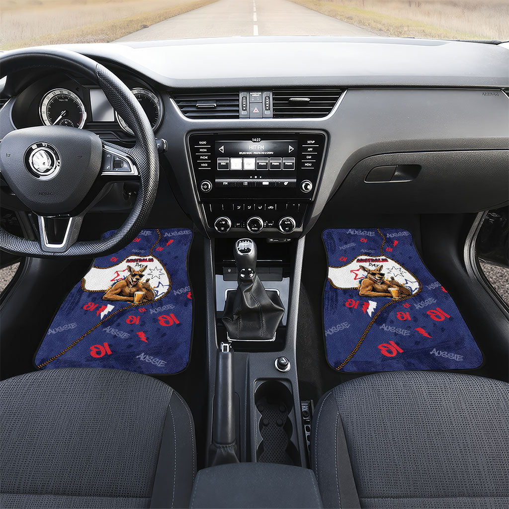 Australia Flag Day Car Mats Cool Kangaroo Beer Aussie Aussie Oi Oi
