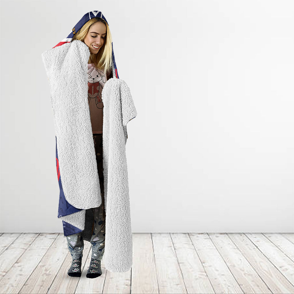 Australia Flag Day Hooded Blanket Cool Kangaroo Beer Aussie Aussie Oi Oi