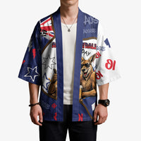 Australia Flag Day Kimono Cool Kangaroo Beer Aussie Aussie Oi Oi