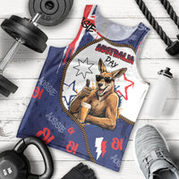 Australia Flag Day Men Tank Top Cool Kangaroo Beer Aussie Aussie Oi Oi