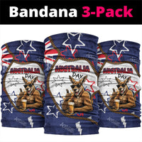 Australia Flag Day Neck Gaiter Cool Kangaroo Beer Aussie Aussie Oi Oi