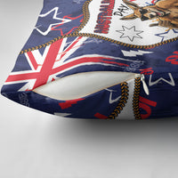 Australia Flag Day Pillow Cover Cool Kangaroo Beer Aussie Aussie Oi Oi